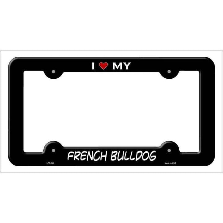 I Love My French Bulldog Metal License Plate Frame eBay Motors:Parts & Accessories:Car & Truck Parts & Accessories:Exterior Parts & Accessories:License Plates & Frames Style Your Walls