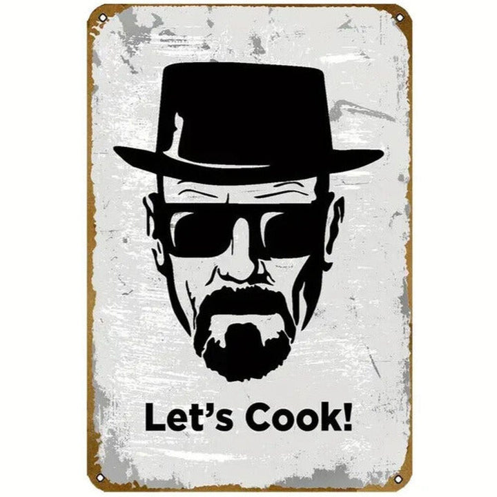 Breaking Bad "Let's Cook!" Vintage Novelty Metal Sign 12" x 8" Wall Art Home & Garden:Home Décor:Plaques & Signs Style Your Walls