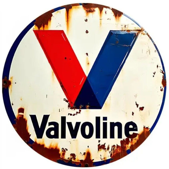 Valvoline Vintage Novelty Round 8" Metal Sign NEW! Home & Garden:Home Décor:Plaques & Signs Style Your Walls