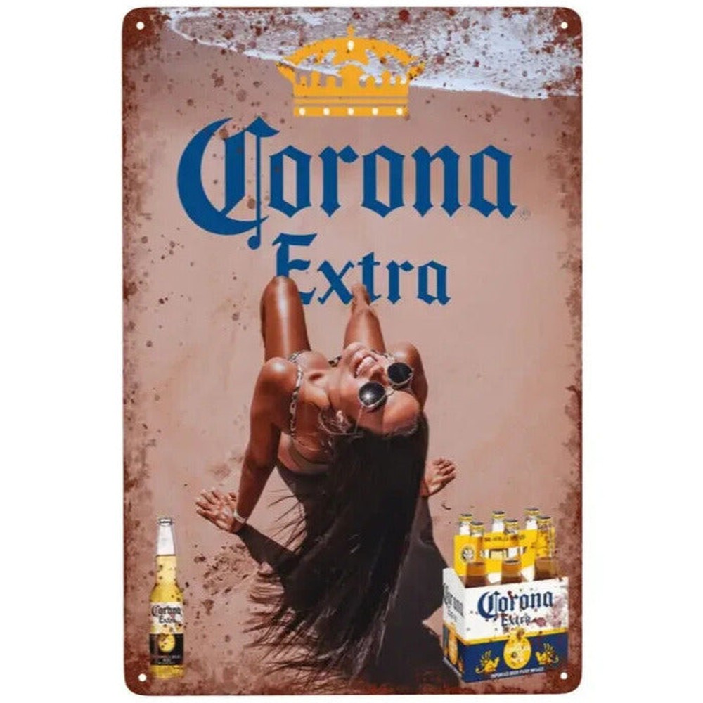 Corona Extra Novelty Vintage 8" X 12" Metal Sign For Bars & Man Caves NEW! Home & Garden:Home Décor:Plaques & Signs Style Your Walls
