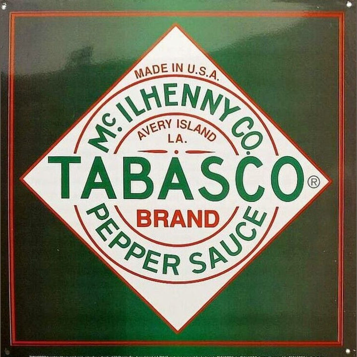 Tabasco Brand Pepper Sauce Licensed Novelty Metal Sign 14" x 14" Wall Art Home & Garden:Home Décor:Plaques & Signs Style Your Walls
