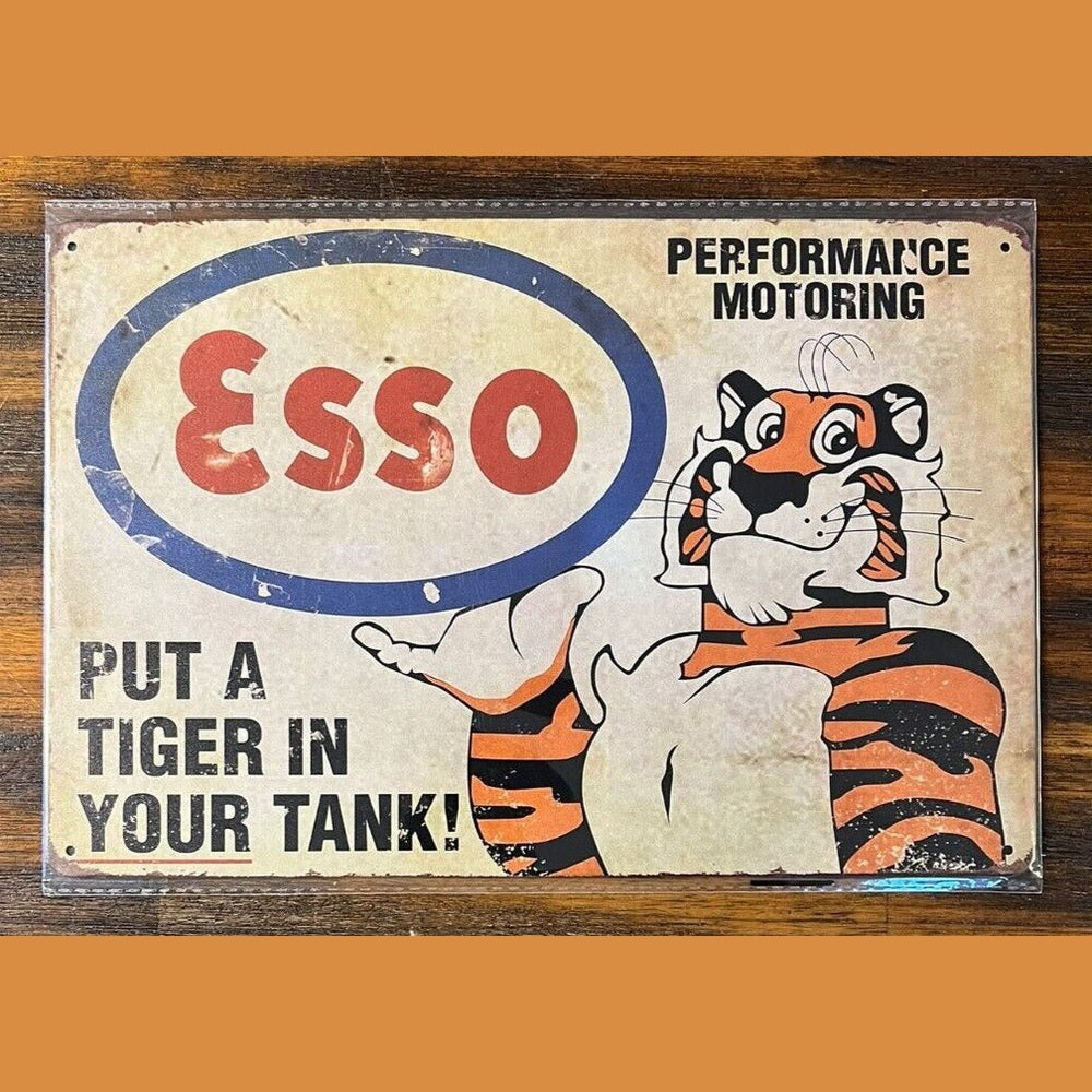 Esso Put A Tiger In Your Tank Novelty Metal Sign 12" x 8" NEW! Home & Garden:Home Décor:Plaques & Signs Style Your Walls