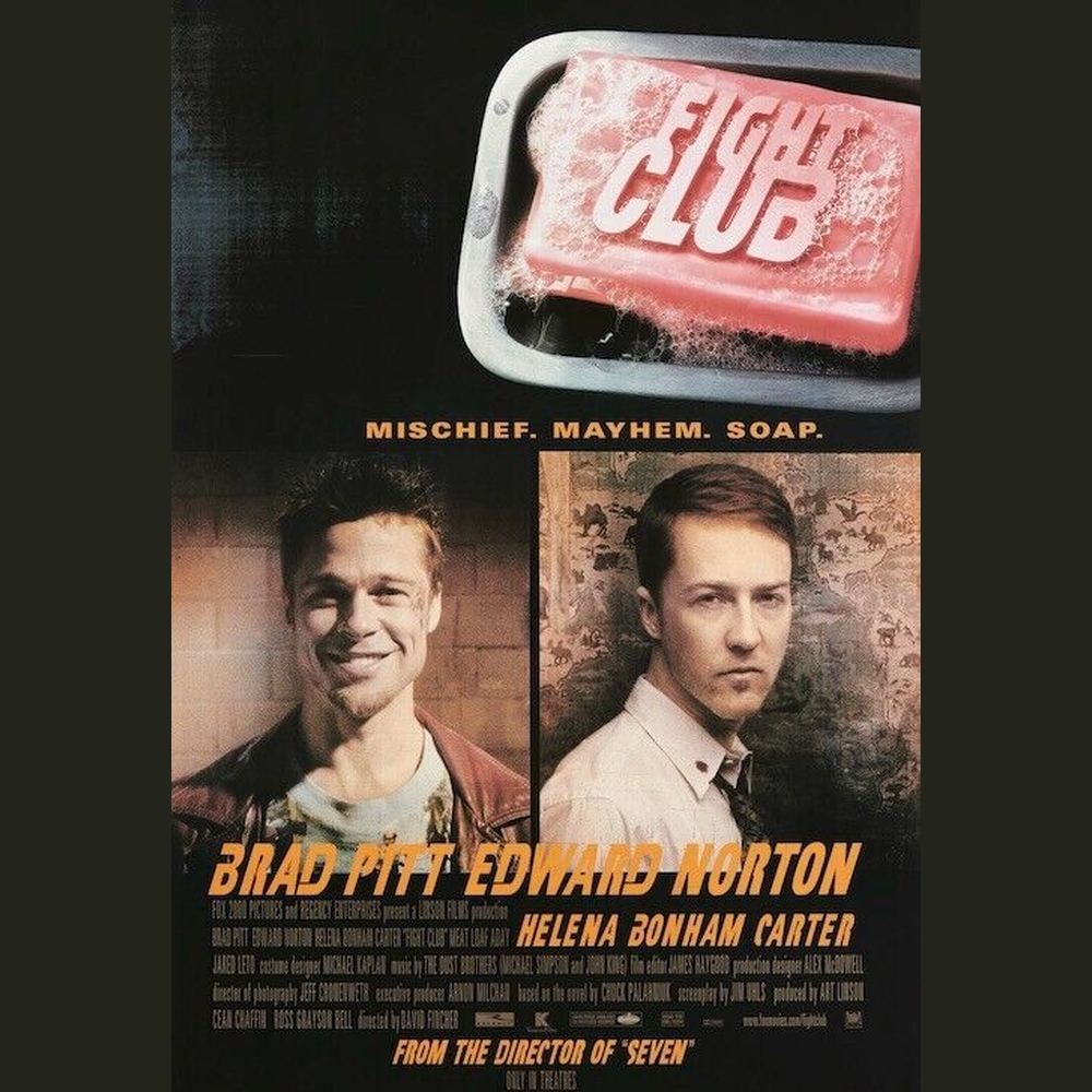 Fight Club Brad Pitt Edward Norton Movie Poster 24" x 36" New! Art:Art Posters Style Your Walls