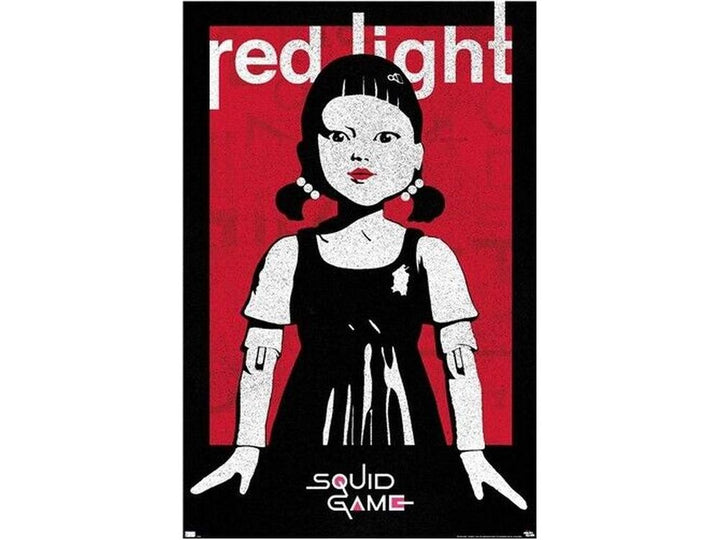 Squid Game Red Light Poster 22.375" x 34" NEW! Home & Garden:Home Décor:Posters & Prints Style Your Walls