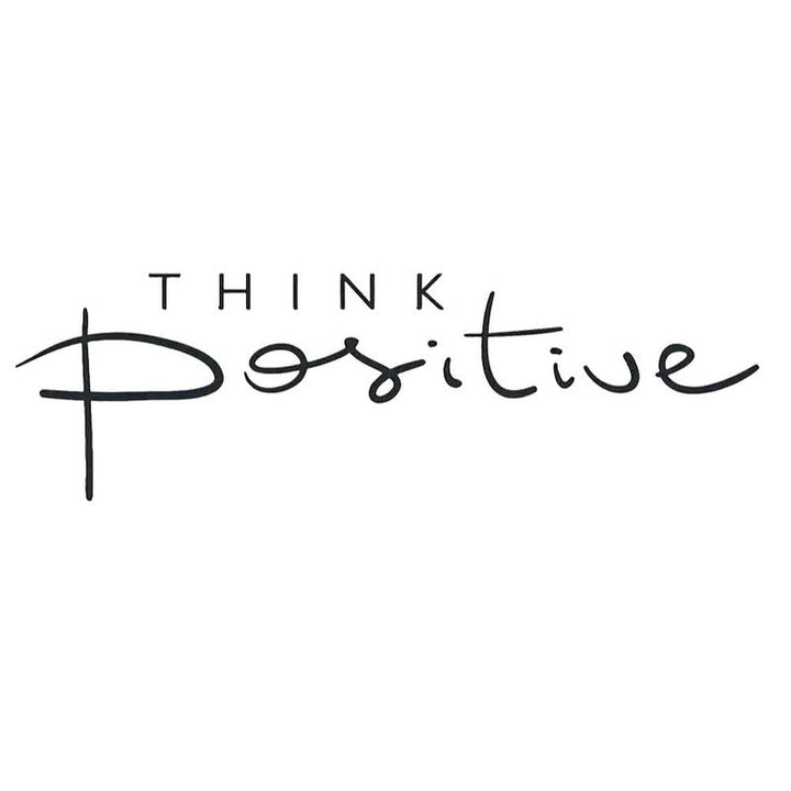"Think Positive" Motivational Wall Decal 6.9" x 22.4" Home & Garden:Home Décor:Decals, Stickers & Vinyl Art Style Your Walls