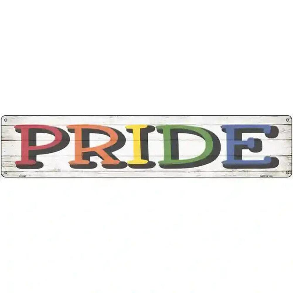 Pride 18" x 4" Novelty Metal Sign New! Home & Garden:Home Décor:Plaques & Signs Style Your Walls