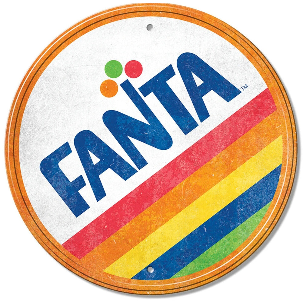 Fanta Novelty Vintage 12" Round Novelty Metal Sign NEW! Home & Garden:Home Décor:Plaques & Signs Style Your Walls