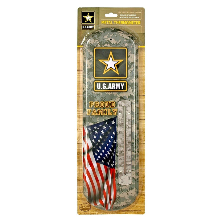 United States Army Proud Family Metal Thermometer NEW! Collectibles:Advertising:Merchandise & Memorabilia:Thermometers Style Your Walls