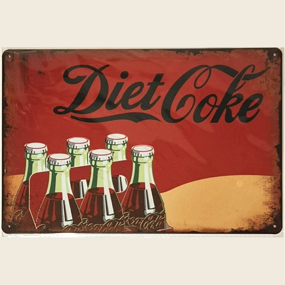 Diet Coke Vintage Novelty Metal Sign 8" x 12" NEW! Home & Garden:Home Décor:Plaques & Signs Style Your Walls