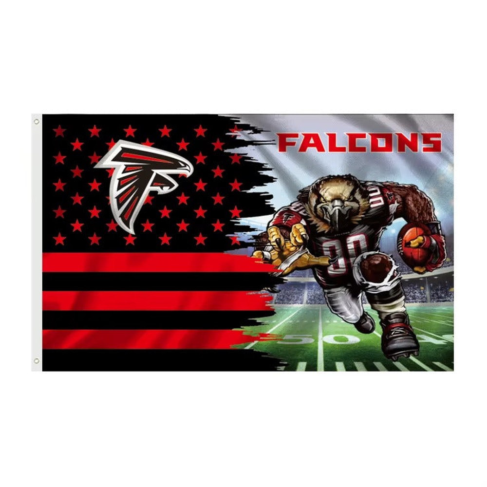 Atlanta Falcons 3' X 5' Graphic Flag Banner With Grommets New! Sports Mem, Cards & Fan Shop:Fan Apparel & Souvenirs:Football-NFL Style Your Walls