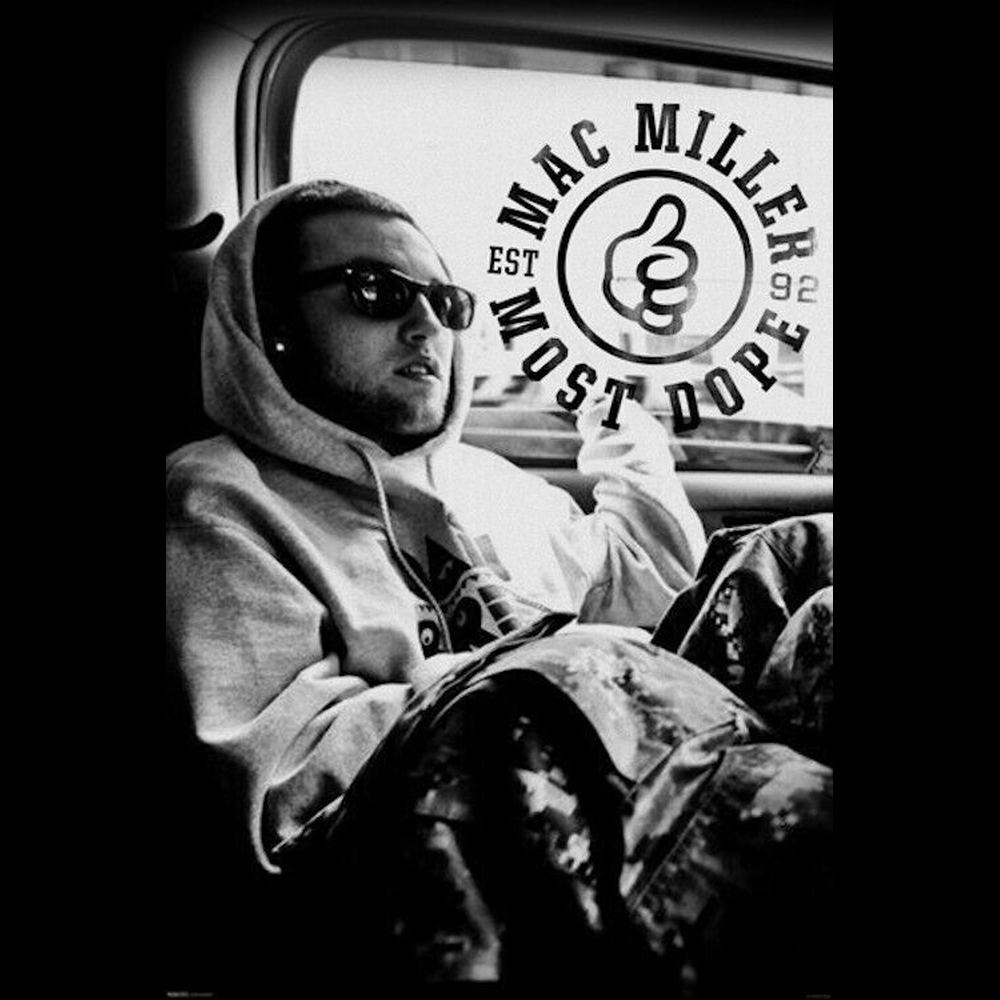 Mac Miller Most Dope Poster 24" x 36" New! Art:Art Posters Style Your Walls