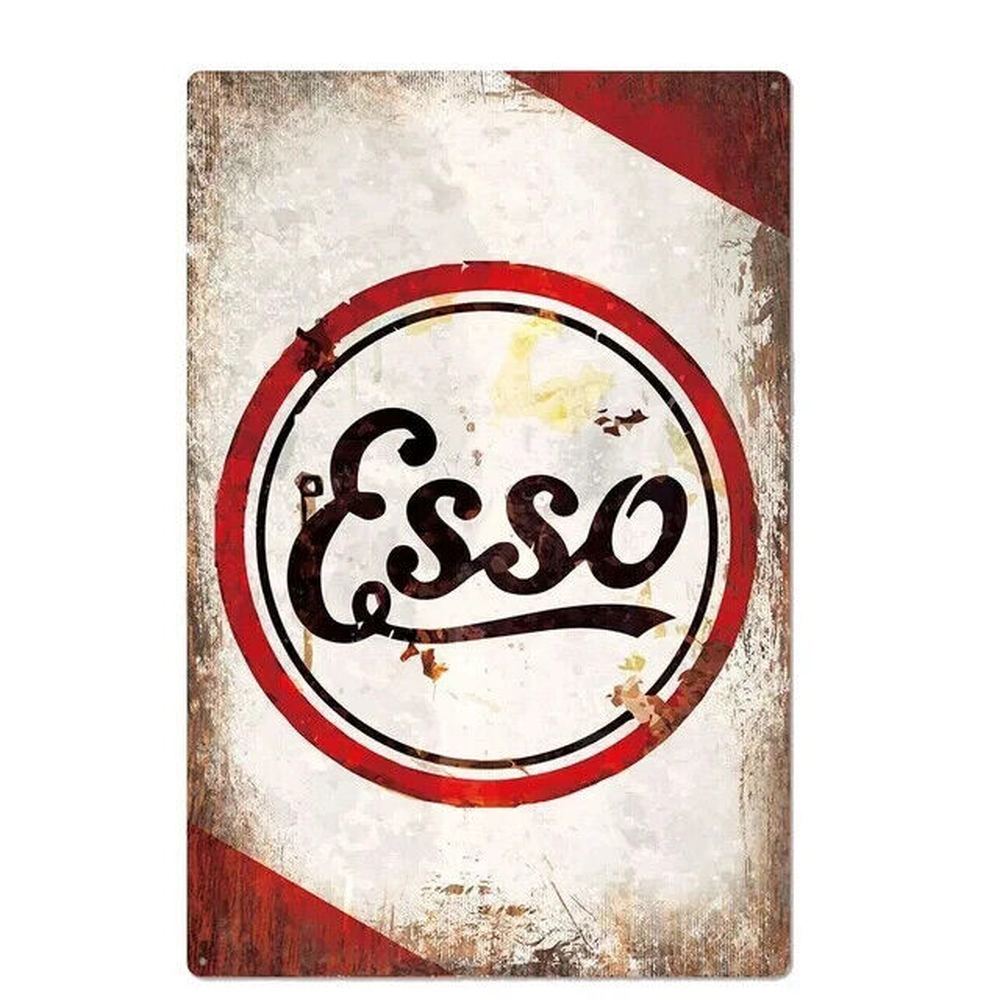 Esso Motor Oil Novelty Metal Sign 5.5" x 8" Wall Art Home & Garden:Home Décor:Plaques & Signs Style Your Walls