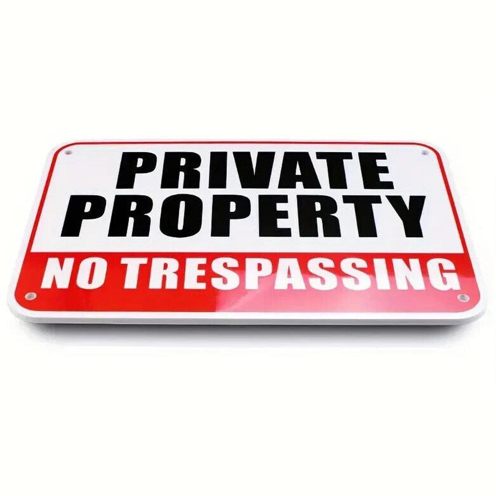 Private Property No Trespassing Durable PVC sign 12" x 8" NEW! Home & Garden:Home Décor:Plaques & Signs Style Your Walls