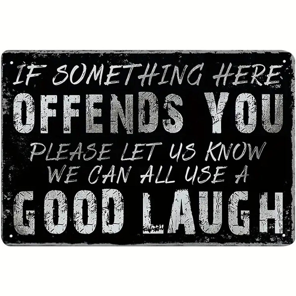 If I Said Something That Offends You Humorous Novelty Metal Sign 8" x 12" New! Home & Garden:Home Décor:Plaques & Signs Style Your Walls