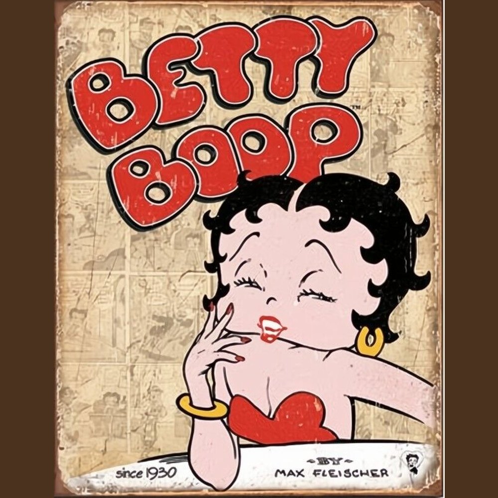 Betty Boop Since 1930 Licensed Metal Sign 12.5" x 16" Home & Garden:Home Décor:Plaques & Signs Style Your Walls