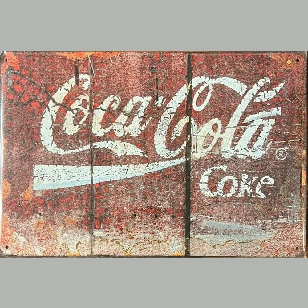 Coca-Cola Rustic Vintage Novelty Metal Sign 12" x 8" NEW! Home & Garden:Home Décor:Plaques & Signs Style Your Walls