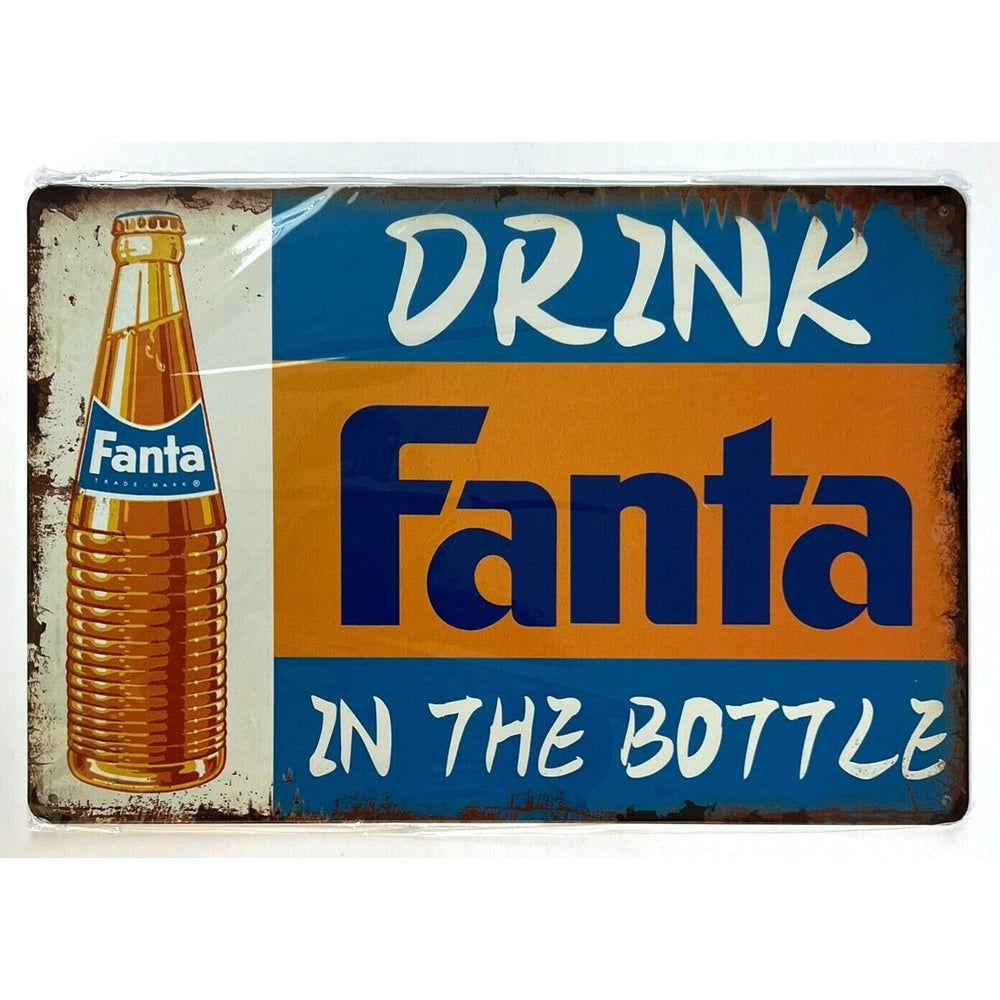 Fanta Orange Soda Vintage Novelty Metal Sign 12 x 8 Wall Art Home & Garden:Home Décor:Plaques & Signs Style Your Walls