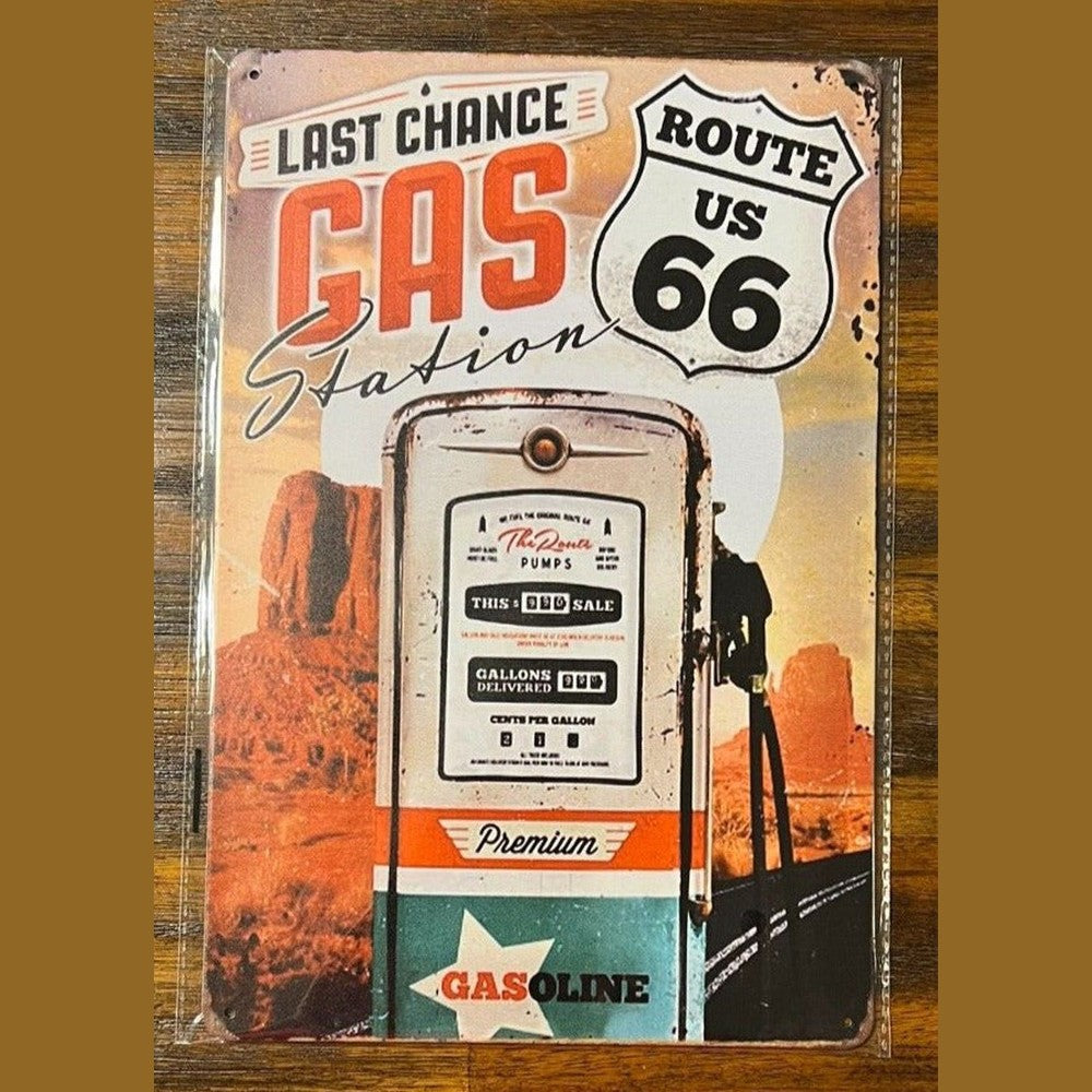Route 66 Last Chance Gas Station Novelty Metal Sign 12" x 8" NEW! Home & Garden:Home Décor:Plaques & Signs Style Your Walls