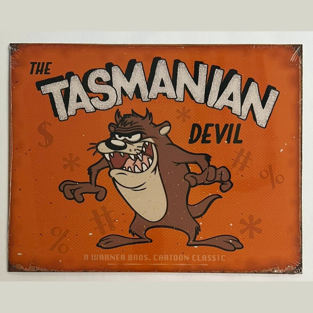 The Tasmanian Devil Licensed Vintage Novelty Sign 16" x 12.5" NEW! Home & Garden:Home Décor:Plaques & Signs Style Your Walls