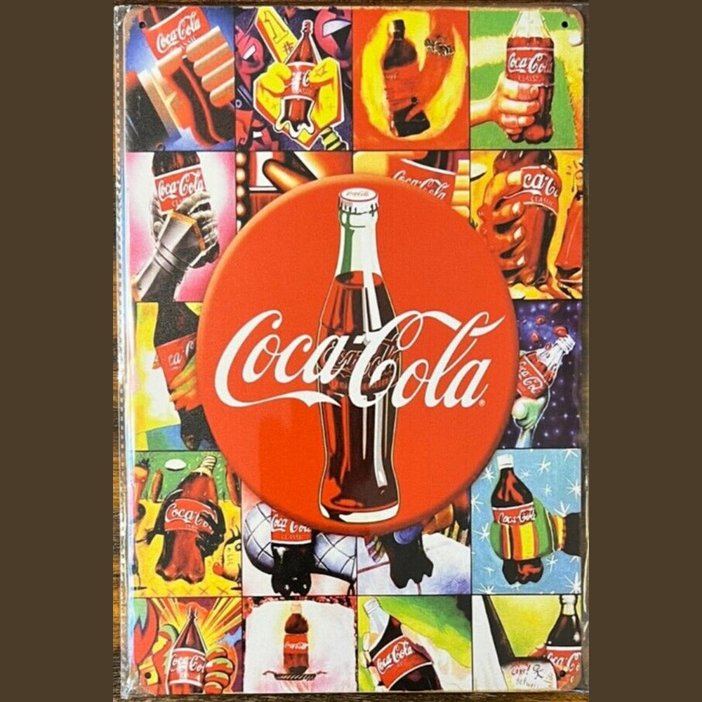 Coca-Cola Colorful Novelty Metal Sign 12" x 8" NEW! Home & Garden:Home Décor:Plaques & Signs Style Your Walls