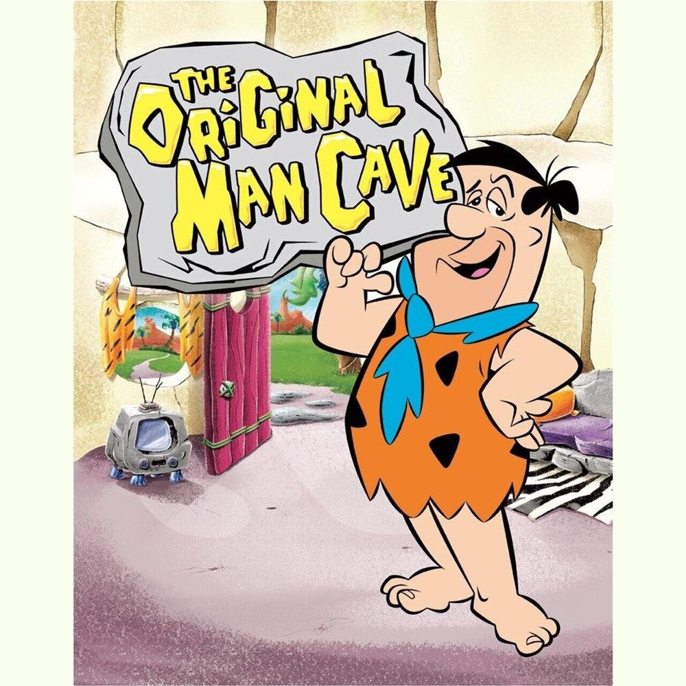 Fred Flintstone "The Original Man Cave" Licensed Novelty Sign 16" x 12.5" Home & Garden:Home Décor:Plaques & Signs Style Your Walls