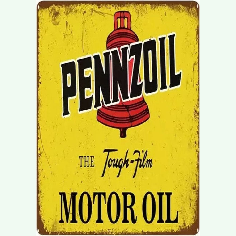 Pennzoil Motor Oil Novelty Metal Sign 12 x 8 Wall Art Home & Garden:Home Décor:Plaques & Signs Style Your Walls