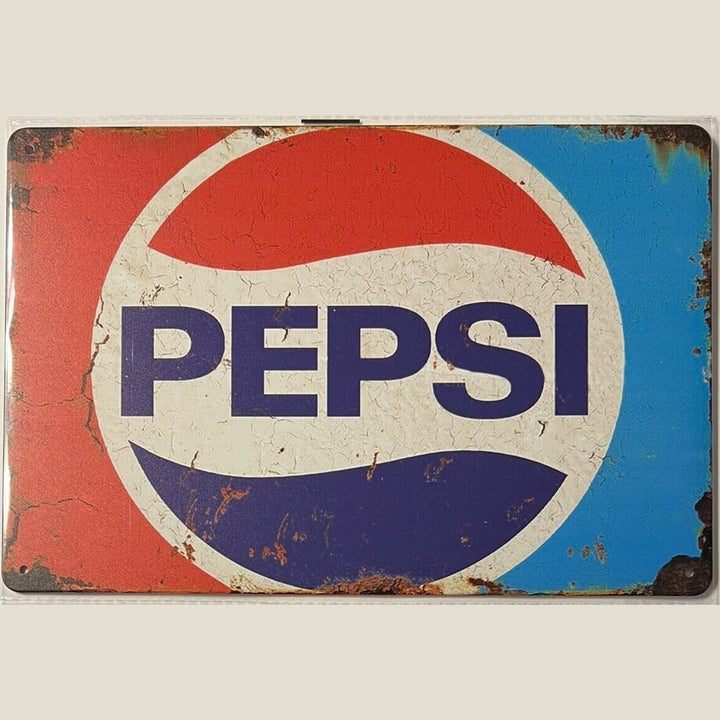 Pepsi-Cola Pepsi Classic Logo Vintage Novelty Metal Sign 12" x 8" Wall Art Home & Garden:Home Décor:Plaques & Signs Style Your Walls