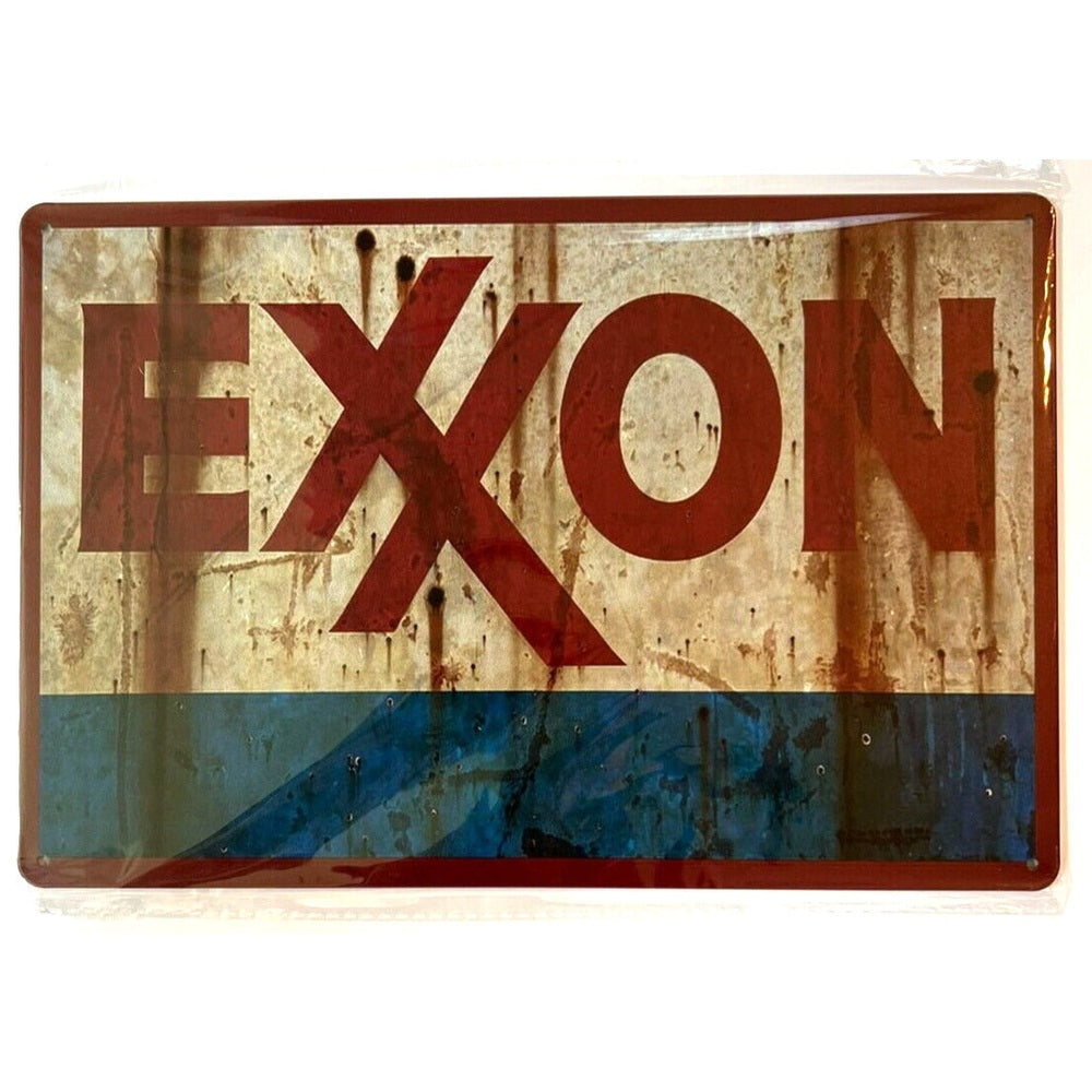 Exxon Oil Vintage Novelty Metal Sign 12" x 8" Wall Art Home & Garden:Home Décor:Plaques & Signs Style Your Walls
