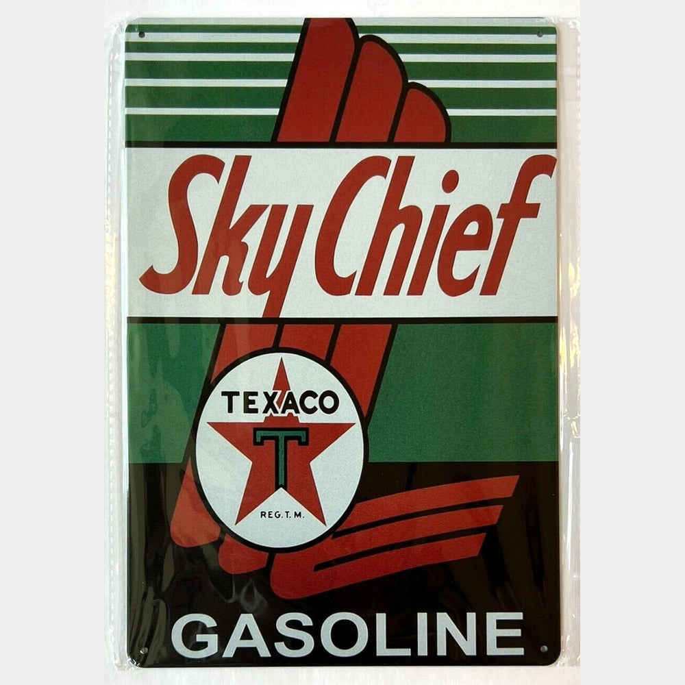 Texaco Sky Chief Gasoline Vintage Novelty 12" x 8" Metal Sign Wall Art New! Home & Garden:Home Décor:Plaques & Signs Style Your Walls