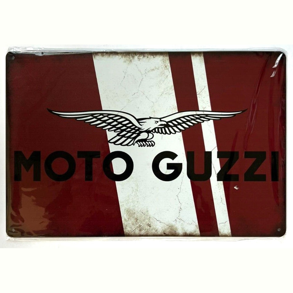 Moto Guzzi Italian Motorcycles Vintage Novelty Metal Sign 12" x 8" Wall Art Home & Garden:Home Décor:Plaques & Signs Style Your Walls