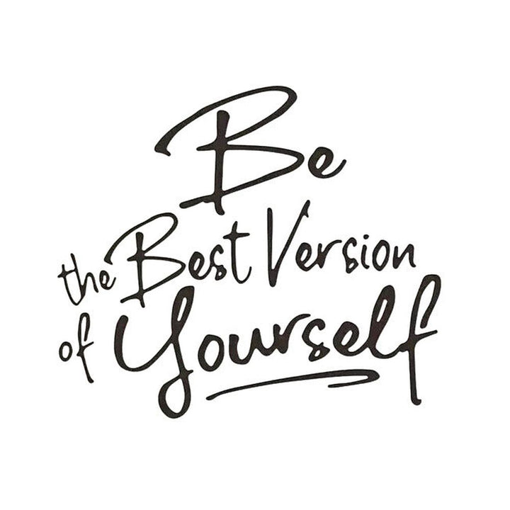 "Be The Best Version Of Yourself" Motivational Wall Decal 17.7" x 20.4" Home & Garden:Home Décor:Decals, Stickers & Vinyl Art Style Your Walls