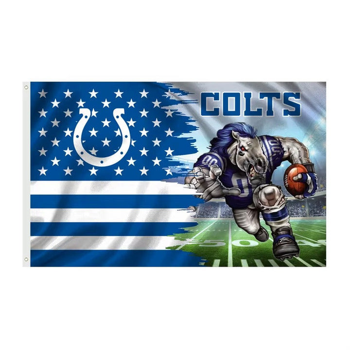 Indianapolis Colts 3' X 5' Graphic Flag Banner With Grommets New! Sports Mem, Cards & Fan Shop:Fan Apparel & Souvenirs:Football-NFL Style Your Walls