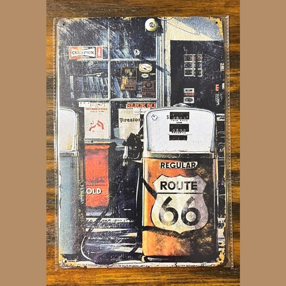 Route 66 Gas Pump Novelty Metal Sign 12" x 8" NEW! Home & Garden:Home Décor:Plaques & Signs Style Your Walls