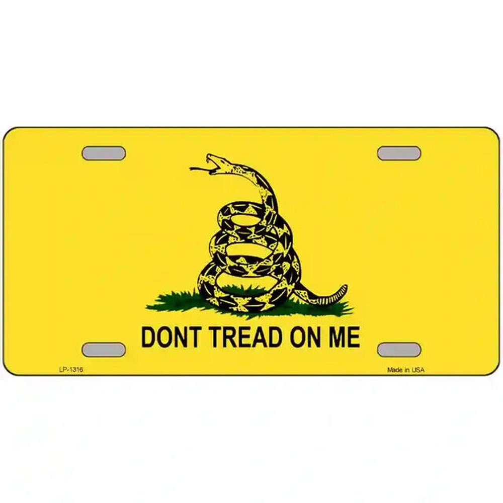 Don't Tread On Me Novelty Metal License Plate eBay Motors:Parts & Accessories:Car & Truck Parts & Accessories:Exterior Parts & Accessories:License Plates & Frames Style Your Walls