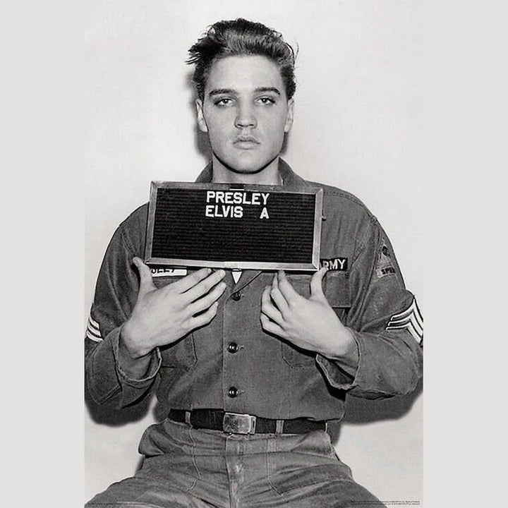 Elvis Presley Enlistment Poster 24" x 36" New! Art:Art Posters Style Your Walls
