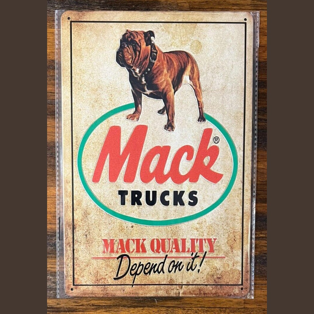 Mack Trucks Mack Quality Depend On It Vintage Novelty Metal Sign 12" x 8" NEW! Home & Garden:Home Décor:Plaques & Signs Style Your Walls