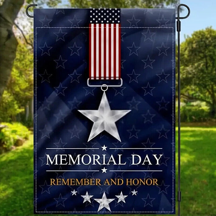 Memorial Day Remember & Honor Garden Flag Double Sided 12" x 18" NEW! Home & Garden:Yard, Garden & Outdoor Living:Décor:Flags Style Your Walls
