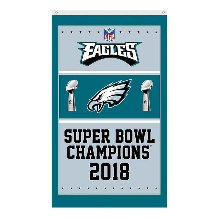 Philadelphia Eagles Super Bowl Champions Novelty Flag Banner NEW! 3 ft x 5 ft Home & Garden:Yard, Garden & Outdoor Living:Décor:Flags Style Your Walls
