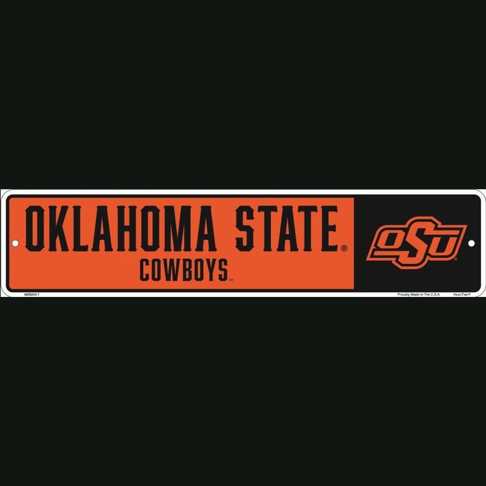 Oklahoma State Cowboys Licensed Embossed 18" x 4" Sign NEW! Sports Mem, Cards & Fan Shop:Fan Apparel & Souvenirs:College-NCAA Style Your Walls
