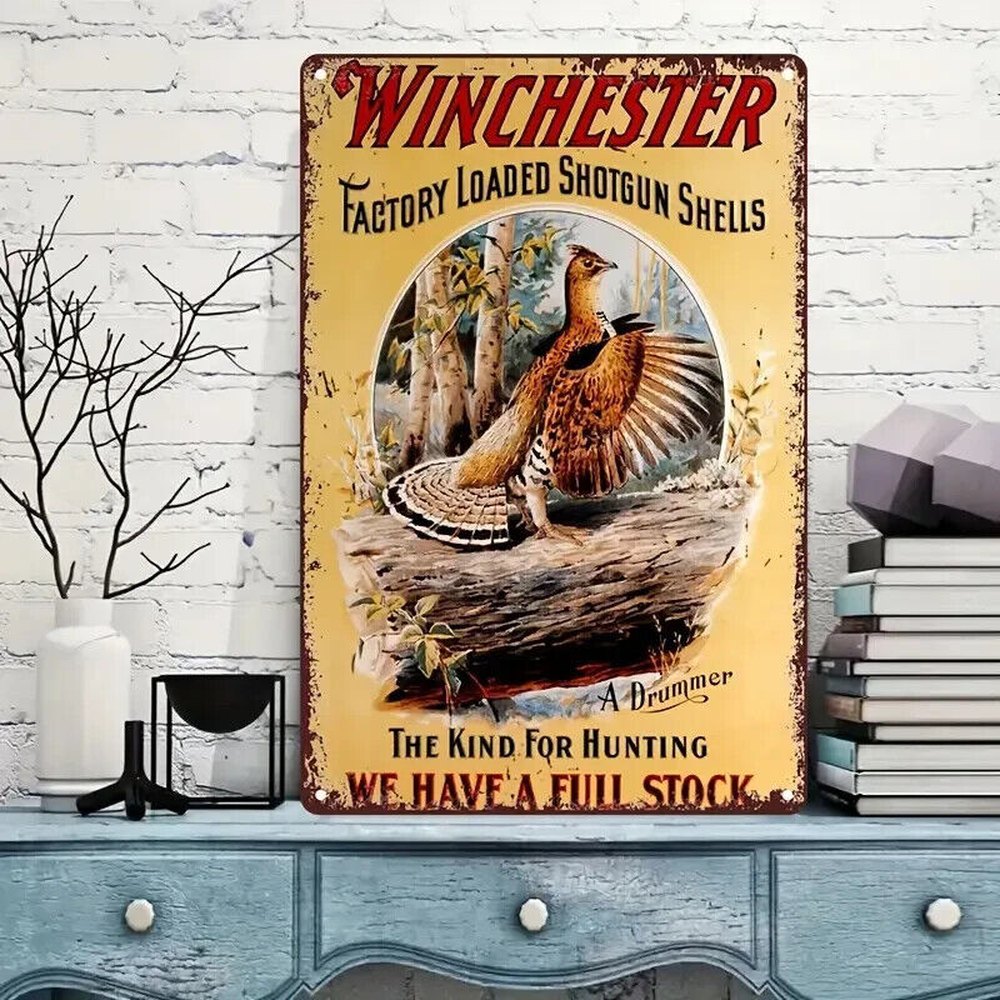 Winchester Factory Loaded Shotgun Shells Novelty metal sign 12" x 8" Wall Art Home & Garden:Home Décor:Plaques & Signs Style Your Walls