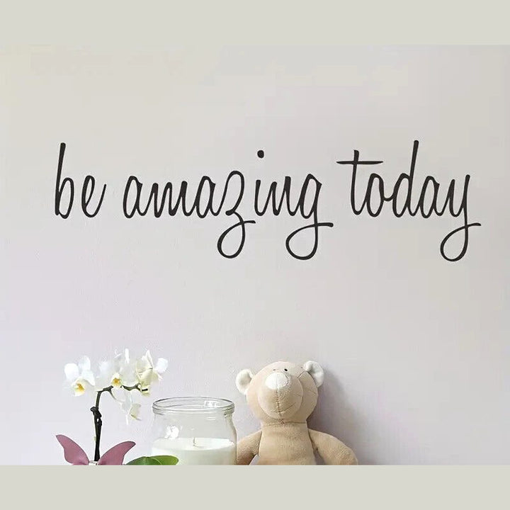 "Be Amazing Today" Inspirational Wall Decal 4.1" x 14.6" NEW! Home & Garden:Home Décor:Decals, Stickers & Vinyl Art Style Your Walls