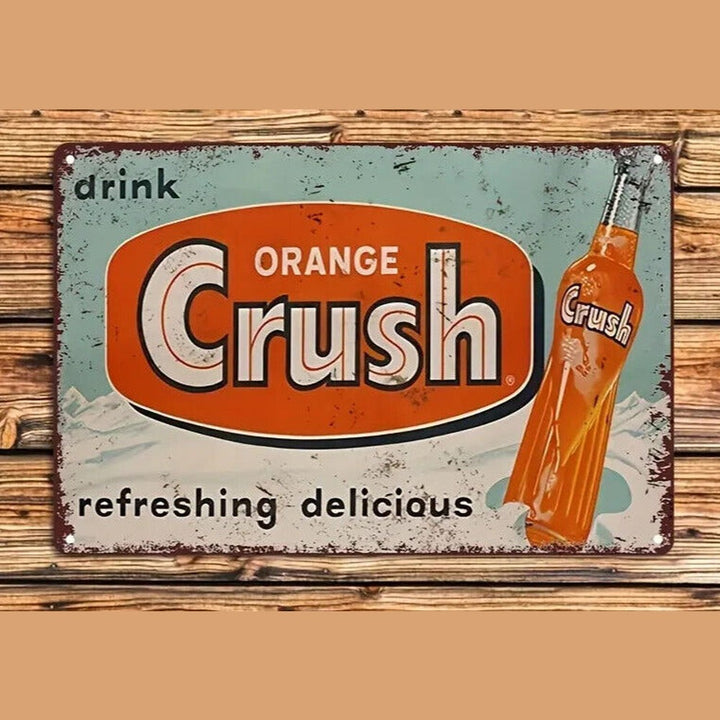 Orange Crush Novelty Metal Sign 12 x 8 Wall Art Home & Garden:Home Décor:Plaques & Signs Style Your Walls
