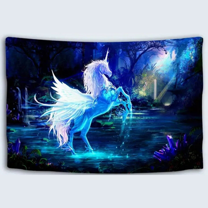 Stunning Unicorn In The Light Fabric Tapestry 79" x 59" NEW! Home & Garden:Home Décor:Tapestries Style Your Walls