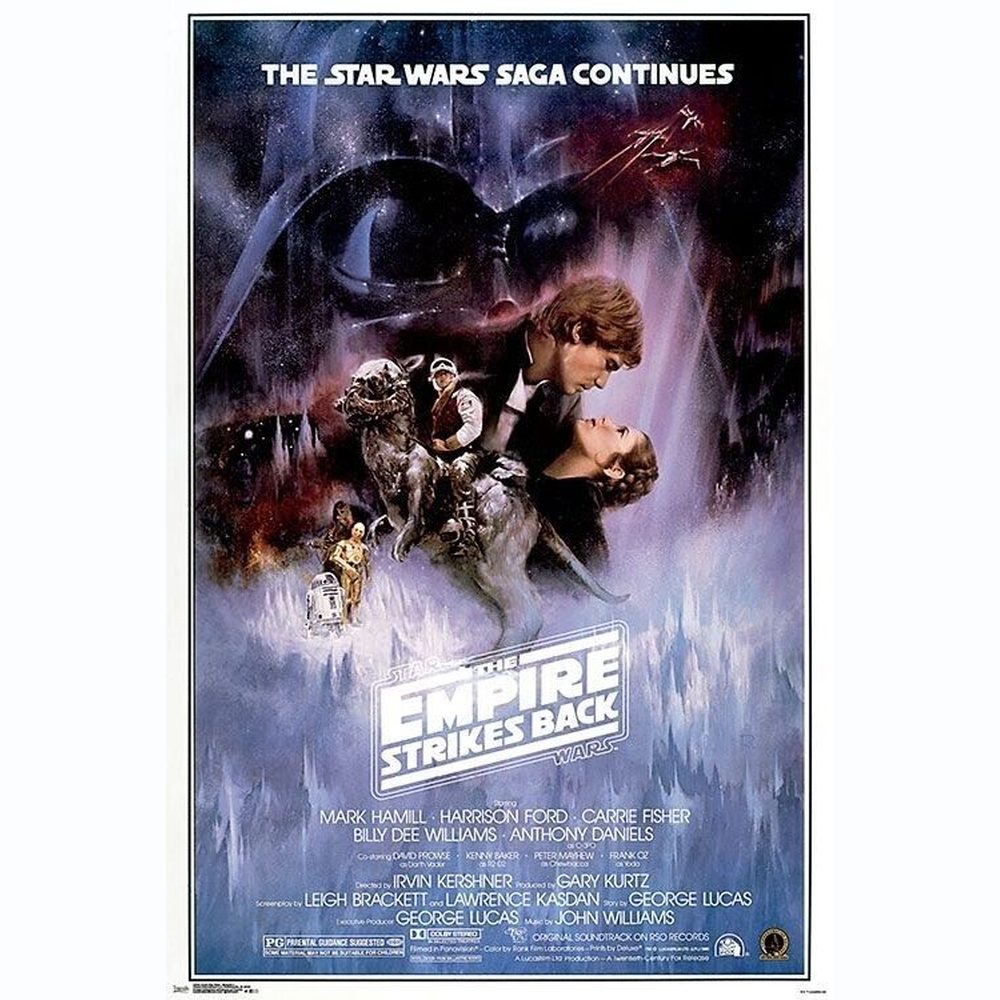 Star Wars The Empire Strikes Back Movie Poster 24" x 36" Art:Art Posters Style Your Walls