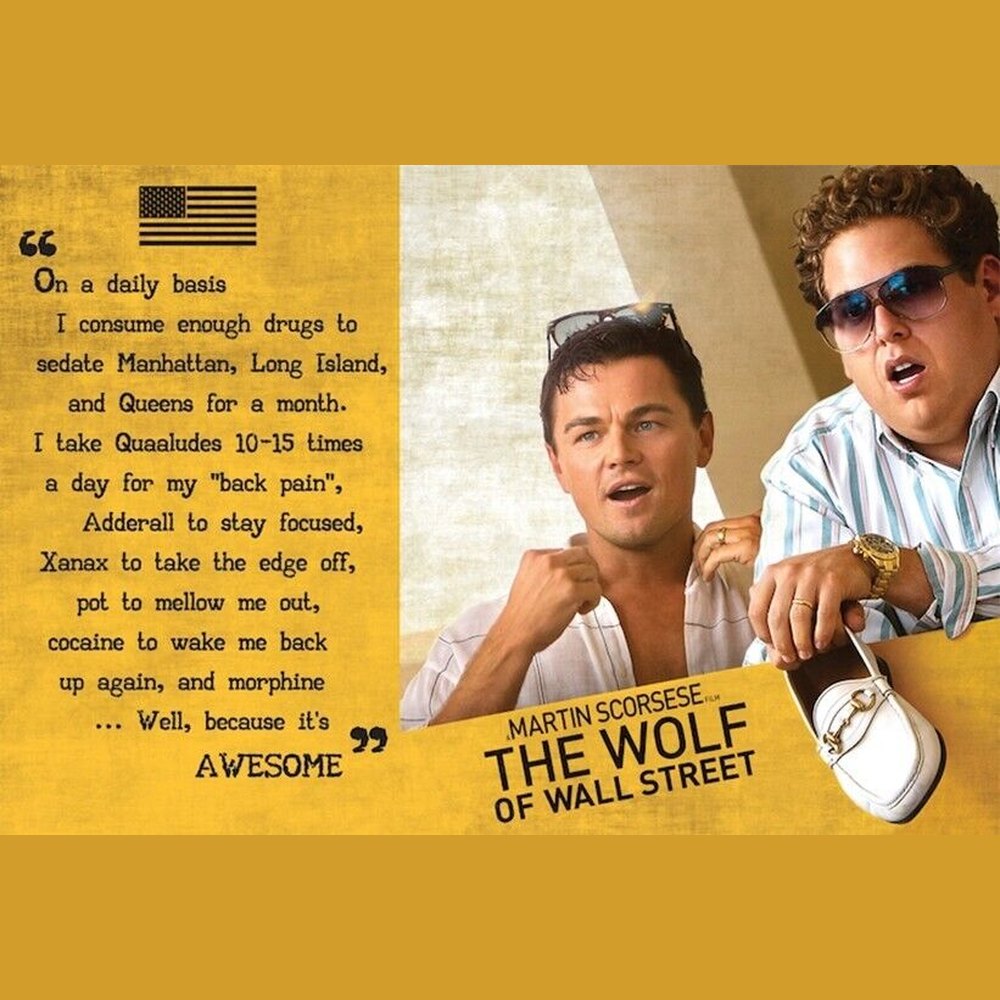 The Wolf Of Wall Street Movie Poster 24" x 36" Art:Art Posters Style Your Walls
