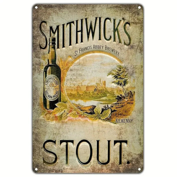 Smithwick's Stout Vintage Novelty Metal Sign 12" x 8" Wall Art Home & Garden:Home Décor:Plaques & Signs Style Your Walls