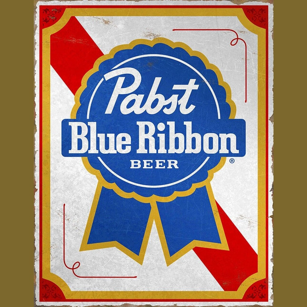 Pabst Blue Ribbon Beer Licensed Novelty Metal Sign 16" x 12.5" Home & Garden:Home Décor:Plaques & Signs Style Your Walls
