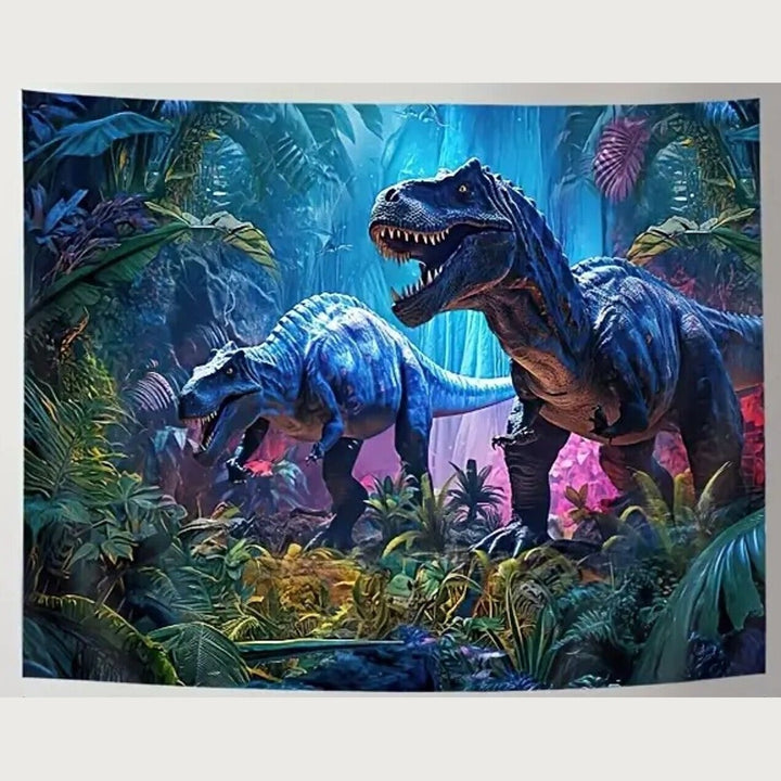 Jurassic Dinosaurs Large Colorful Fabric Tapestry 90.5" x 70.8" NEW! Home & Garden:Home Décor:Tapestries Style Your Walls