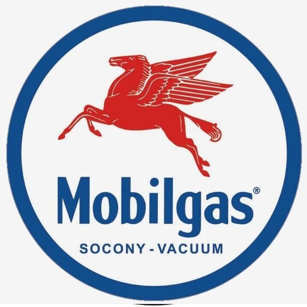 Mobilgas Mobil Gasoline Novelty 12" Round Metal Sign NEW! Home & Garden:Home Décor:Plaques & Signs Style Your Walls