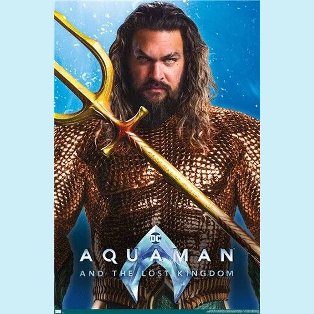 DC Comics Aquaman And The Lost Kingdom Jason Momoa Poster 22.375" x 34" NEW! Home & Garden:Home Décor:Posters & Prints Style Your Walls